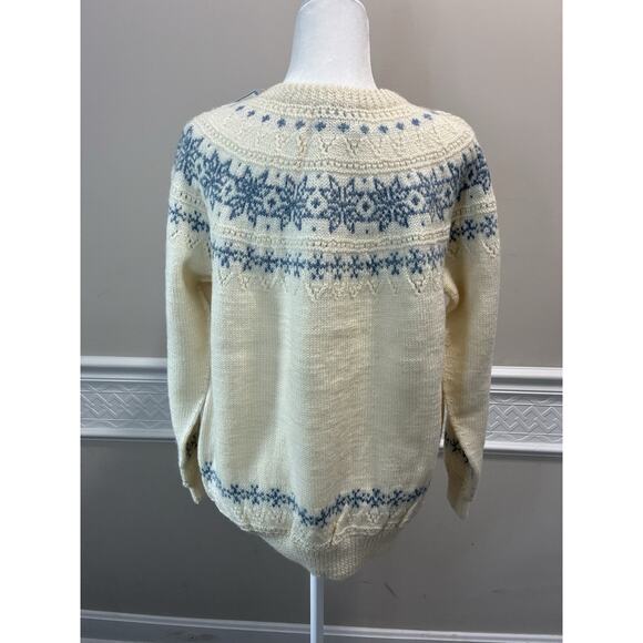 Dale of Norway Vintage Wool Nordic Faire Isle Button Down Cardigan Size Large - Picture 3 of 9